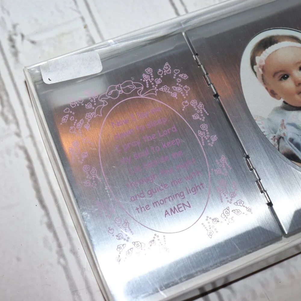 💗 Dicksons Prayer Photo Frame · 7x5 · Silver & Pink